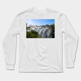 Victoria Falls as seen in Zambia Long Sleeve T-Shirt